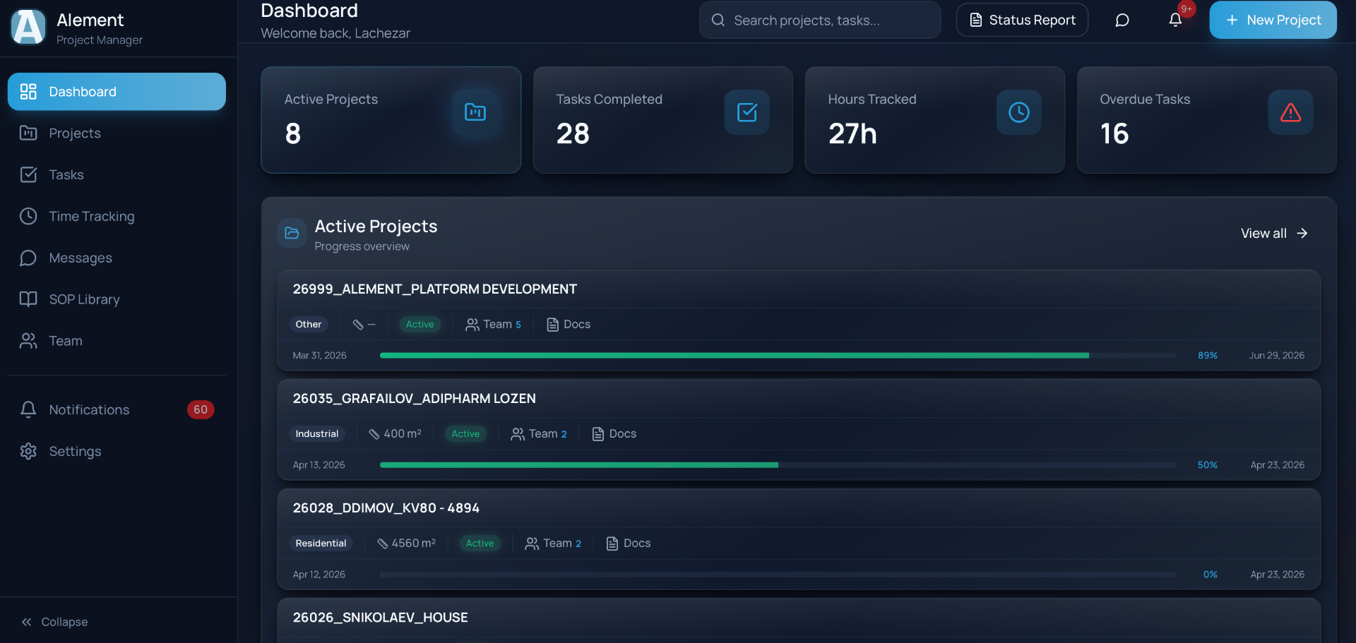 Alement PMP — CUSTOM SAAS PLATFORM